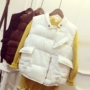 Áo vest nữ Ulzzang mùa đông ngắn bf phiên bản Hàn Quốc dày dặn gió đại học cotton vest nữ mùa thu đông 2017 mới áo phao nữ dáng dài hàn quốc