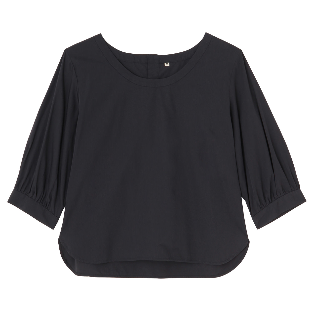 无印良品MUJI 女式 五分袖罩衫