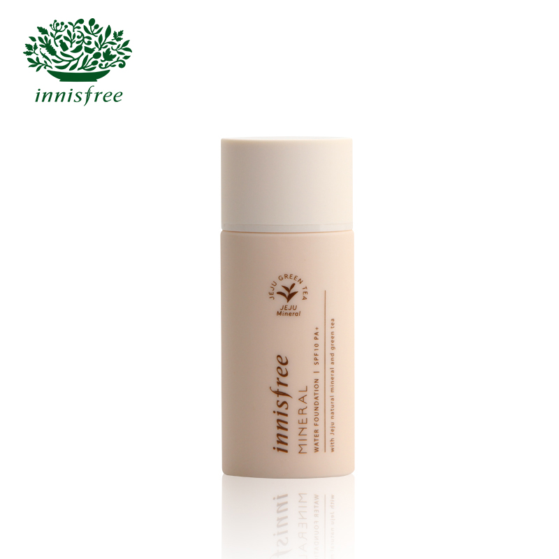 innisfree/悦诗风吟矿物质纯安水润粉底液 轻薄保湿 细腻易贴合