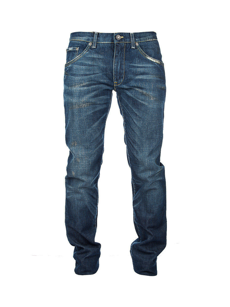 Dolce&Gabbana 蓝色磨白牛仔裤