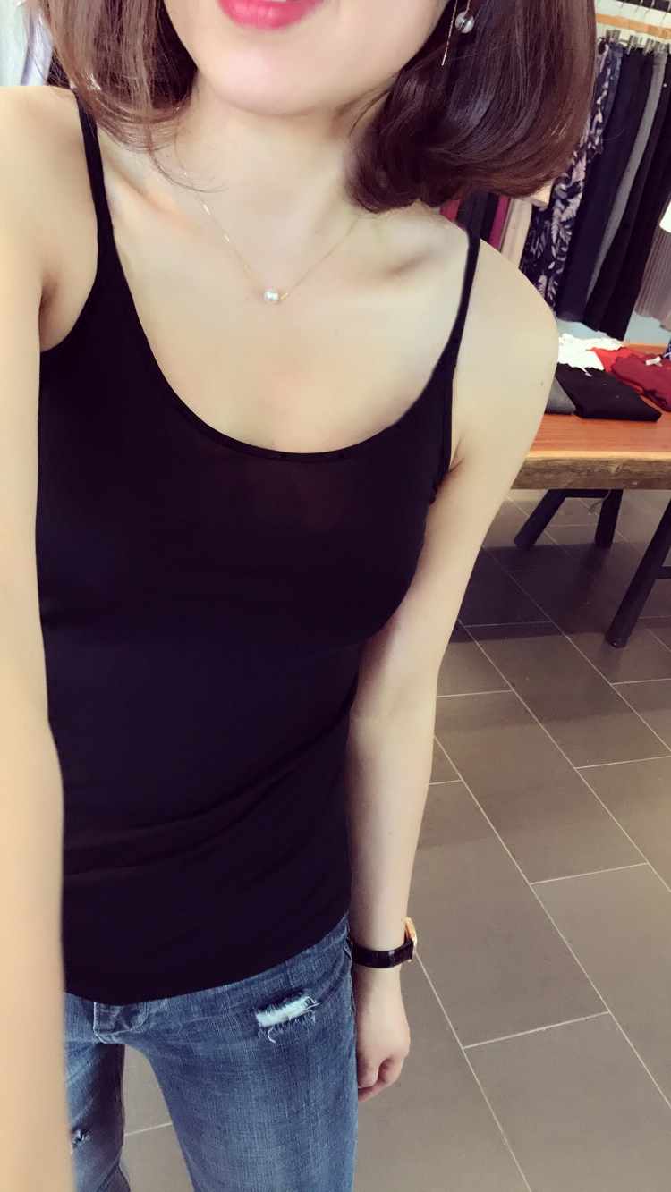 MAS玛氏服饰 强烈推荐 高档修身显瘦桑蚕丝针织打底吊带背心