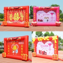 Lighting Wedding inflatable arch Wedding background wall gas mold Birthday birthday props Wedding inkjet rainbow door