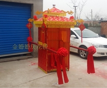  Golden wedding wedding film and television props dragon and phoenix figure folding sedan chair sedan chair Wedding supplies Chinese bride wedding sedan chair new product