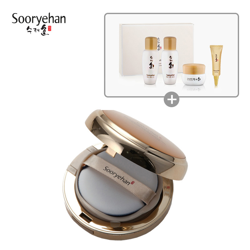 韩国LG直邮sooryehan/秀雅韩 秘策紫檀防晒气垫粉底 15g*2