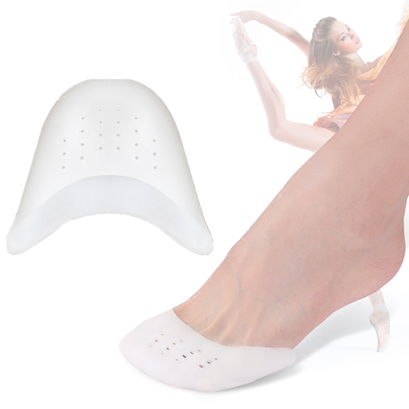 Foot Tip Protective Sleeve Anti-Pain High Heel Shoe Half Yard Pad Silicone Toe Sleeve Anti-Wear Thickened Sole Cushion Breathable tip sleeve