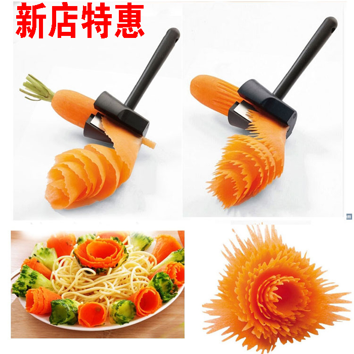 Vegetable Salad Curly Flower Creative Fruit Machine Sculptor Cucumber Roperin Spiral Slice Instrumental Cut the flower-like tool knife