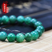 Natural Fuxin green dragon pattern agate single circle mens love LV dragon scale retro ethnic style bracelet
