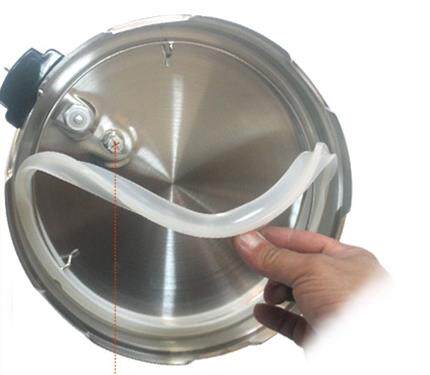 Engine energy YBD40-80 50-90 Electric high-pressure boiler silicone ring 4L5L6L8L lid sealing ring