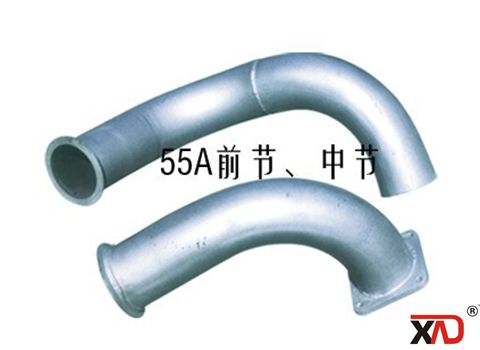 Factory direct Jiefang J6-55A car exhaust pipe front section middle section Aowei New Dawei welding elbow