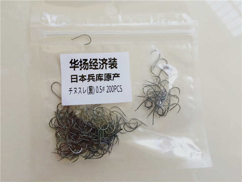 日本兵庫原產鋼絲魚鉤千又(黑無刺進口原裝200個散裝)進口