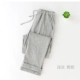 Quần cotton nam mùa xuân và mùa thu giản dị thể thao rộng kích thước cotton buổi sáng quần dài eo cao nhà
