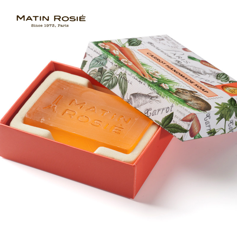 Matin Rosie胡萝卜精油皂 美白保湿洁面洗脸皂手工皂 男女香皂