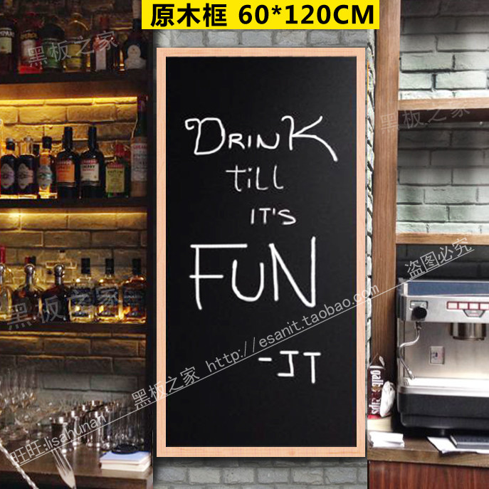 Large magnet hanging type small blackboard advertising board shop with wall-hanging handwritten menu board home graffiti drawing board