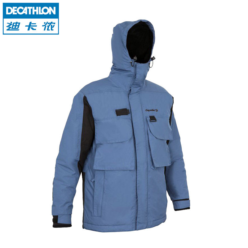 迪卡侬 户外棉服 男 防水防风保暖 运动钓鱼夹克外套 CAPERLAN