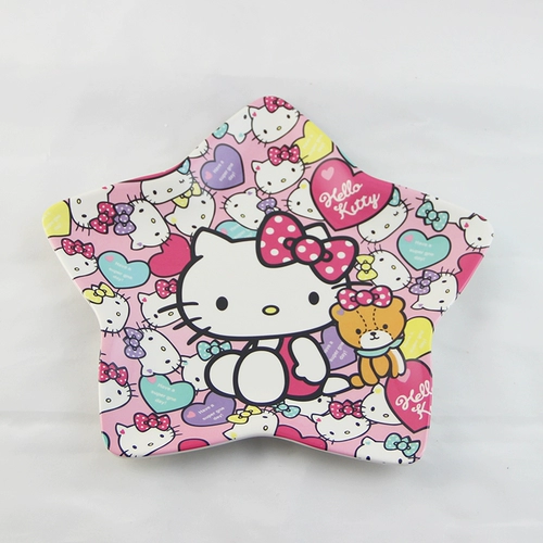 Оригинальный внешняя торговля сингл hello kitty katie mighty фарфоровый пентагональный лоток для закуски с закусочной диск.