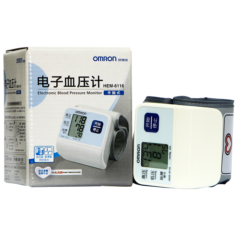 欧姆龙手腕式电子血压计HEM-6116家用血压测量仪 JR