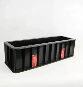 Plastic concrete anti-freeze test mold 100times 100times 400 metal test block concrete freeze-thaw test piece die box