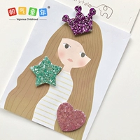 Tuổi thơ đầy sức sống của em bé tiara 0-12 tháng tuổi Liu Haifa đăng một số lượng nhỏ clip phụ kiện tóc công chúa an toàn set kẹp tóc cho bé gái