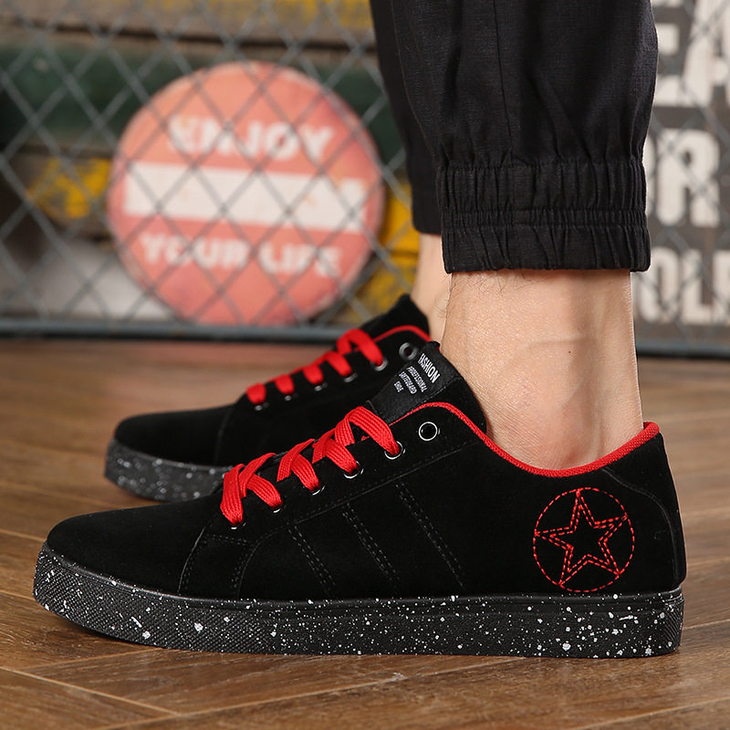 Summer new Korean version Fashion students flat-bottom board shoes Men's casual shoes Youth trendy movements Tide Shoes Men's Shoes