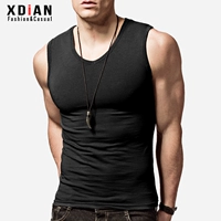 Tiếp tục áo vest nam rộng vai cotton nam cổ chữ V chạm đáy áo vest nam bó sát thể thao bó sát áo ba lỗ gym