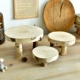 Zakka tạp hóa retro bạch dương gỗ bảng phân đạo cụ chụp ảnh trang sức hình ảnh đạo cụ trang trí đồ trang trí