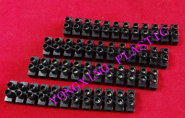 Factory direct sales 12-bit terminal block 3A-150A wiring specification 4 square-40 square black