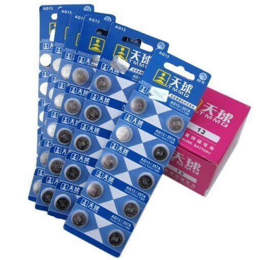 Gold celestial ball AG13 LR44 button battery clock electronic scale remote control high-capacity button battery