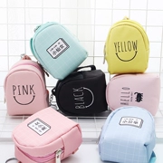 Hàn Quốc Sáng tạo Mini Dễ thương Sinh viên Coin Ví Túi nhỏ Móc khóa Mặt dây chuyền Ví da Nữ