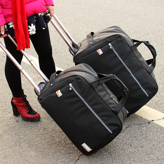 Trolley bag travel women's portable travel bag men's large-capacity luggage bag boarding luggage foldable waterproof travel bag