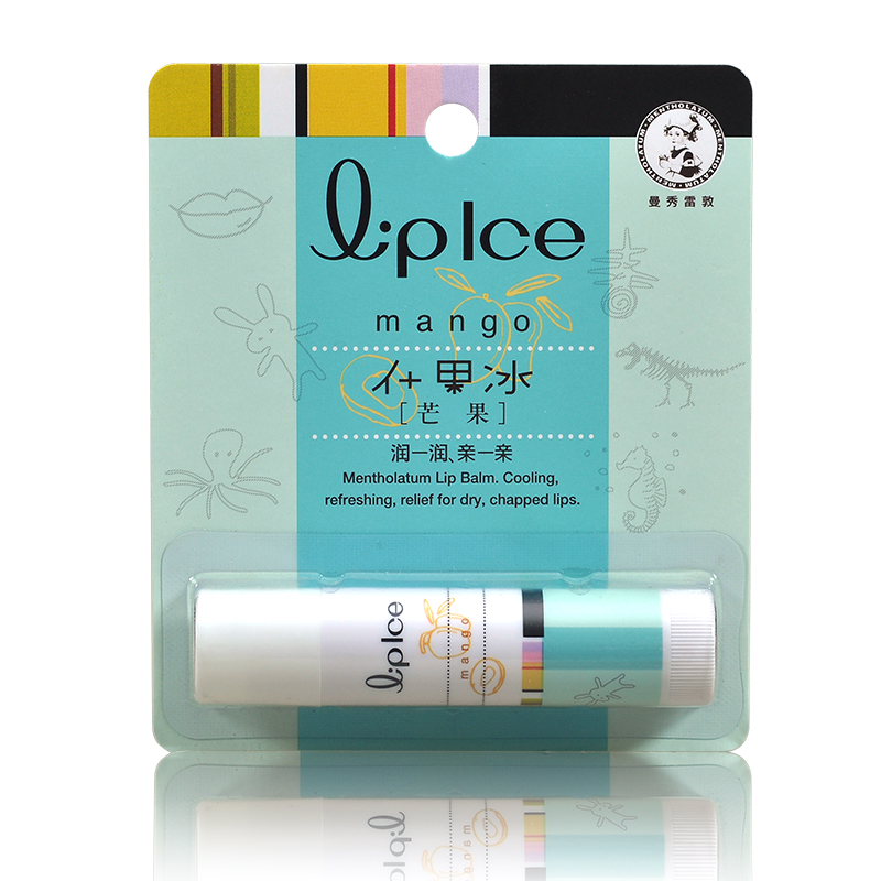 曼秀雷敦什果冰润唇膏 芒果 保湿滋润裸无色透明 男女士天然护唇