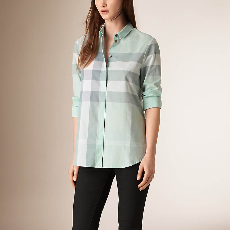 BURBERRY/博柏利格纹棉质衬衫 40152491