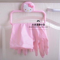 hello kitty Meledi kitchen single rod door back towel rack Incognito nail-free cabinet rag pylons