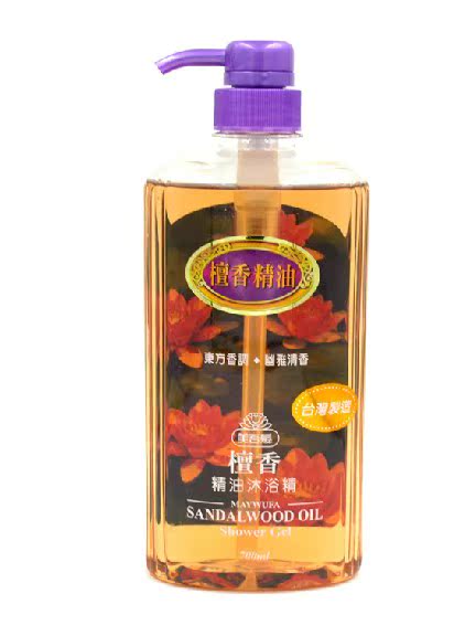 台湾进口 美吾发檀香精油沐浴露700ml  舒缓压力