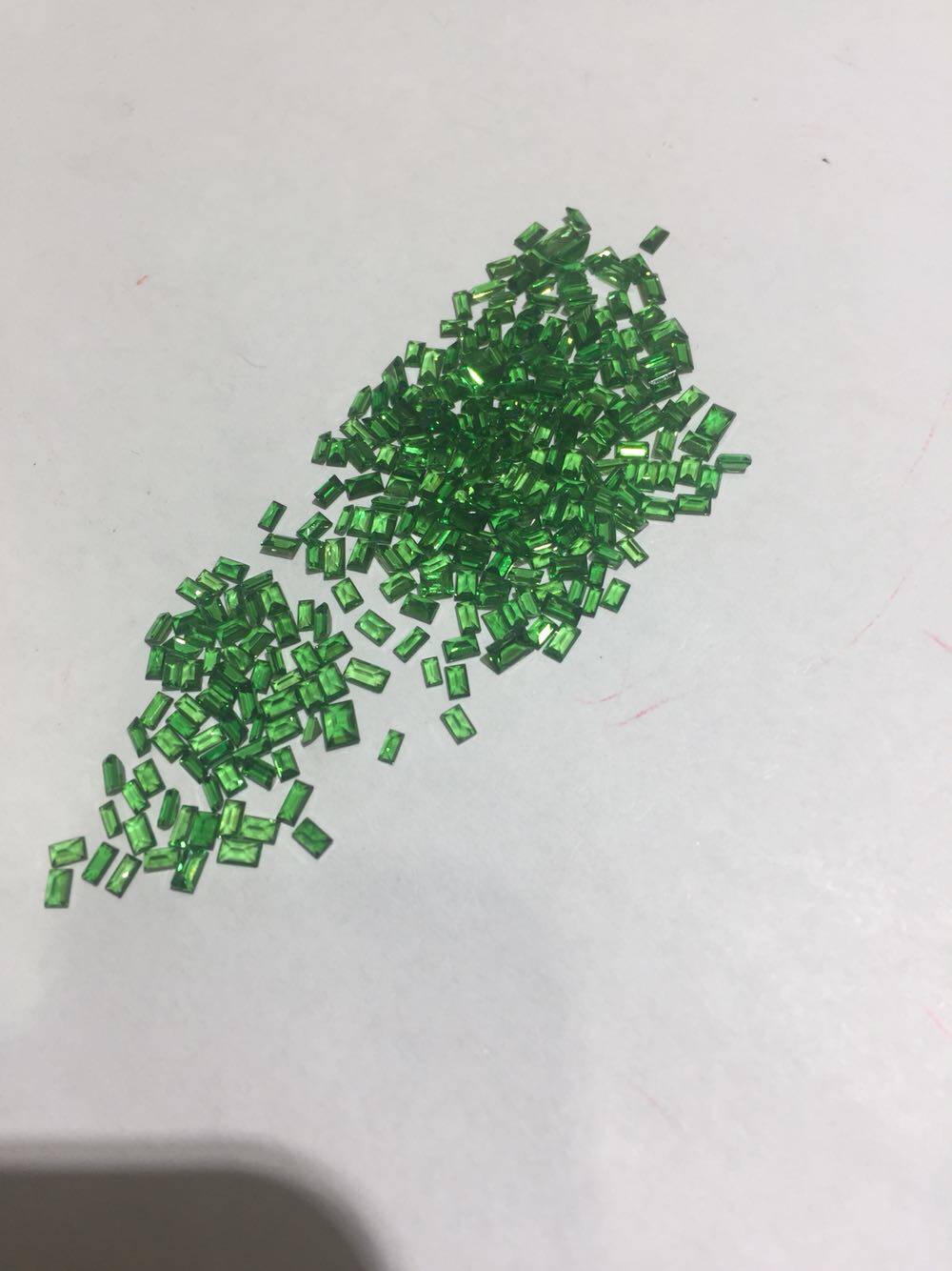 Rectangular Shaflo Sha Flay rectangular green rectangular gemstones 2*3 rectangular Sha Flay 2*4 rectangular Sha Flay