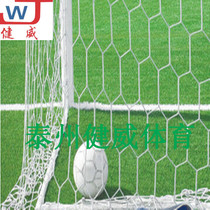 Supply Jianwei brand polyester hexagonal rhombus 7-a-side football net for Jiangsu Zhejiang and Shanghai