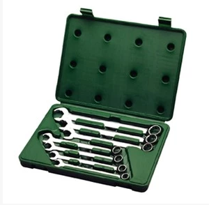 Shida hardware tools 7-piece quick dual-use wrench set of open wrench plum wrench