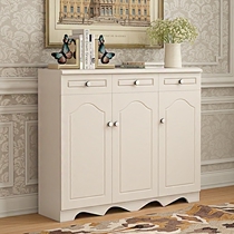  Simple modern economical shoe cabinet Living room balcony locker Door shoe cabinet space-saving household wooden foyer cabinet