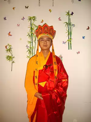 Tang Monk cassock Monk monk Journey to the West Props Taoist robe Huanghai Qing clothing Fahai Cassock Monk clothing cassock