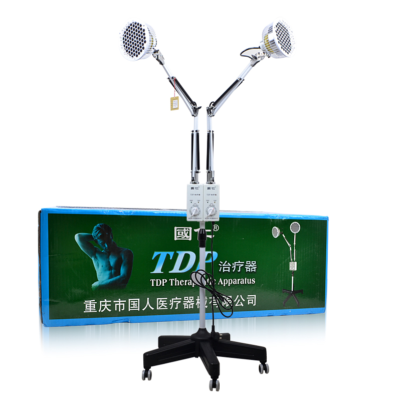 国仁TDP神灯治疗仪L-I-4双头家用立式烤灯电磁波理疗器关节炎烤电