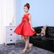 Ngày thiếu nhi Trang phục thiếu nhi Váy công chúa Hoa Catwalk Show Red Girl Performance Host Dress Tutu Spring bộ tuxedo bé trai Váy trẻ em