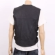 Vest da nam ngắn vest da đứng cổ áo thủy triều Harley đầu máy quần áo vest vai dây kéo áo khoác mỏng - Quần áo lông thú áo khoác da nam Quần áo lông thú