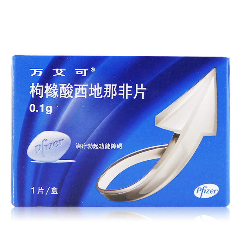 万艾可 万艾可/VIAGRA 枸橼酸西地那非片 0.1g*1片/盒