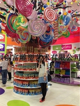 Candy tree FRP sculpture Christmas candy tree lollipop cane Candy mall square decoration Candy decoration