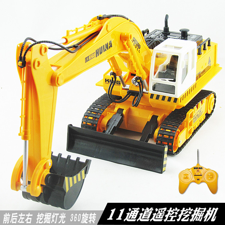 Super remote control wireless excavator engineering car toy boy push excavator children's toy car strange hand remote control car