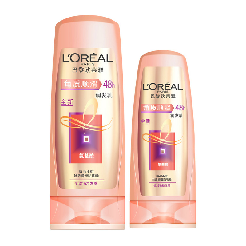 欧莱雅润发乳 角质顺滑润发乳200ml/400ml 解决发质毛糙分叉