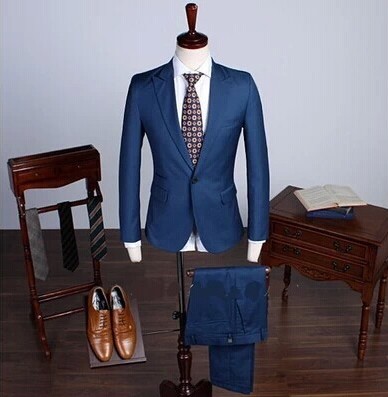 New high-end custom multi-color presided over the wedding dress men's Korean version of the slim suit suit suit men