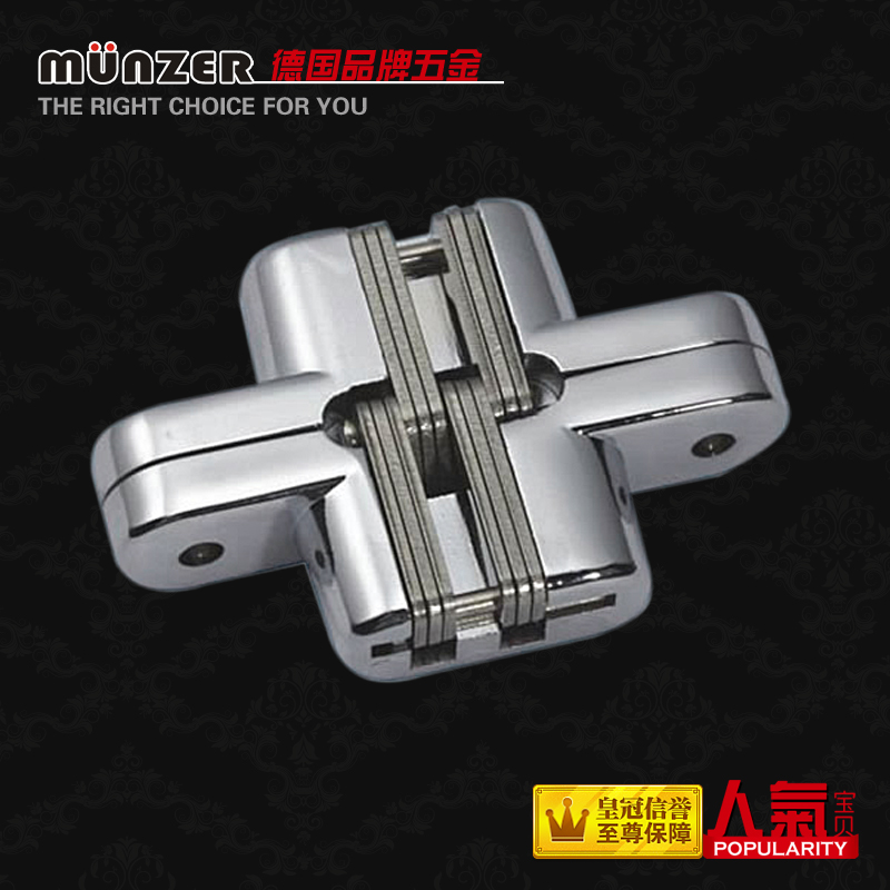 (German Munzer Muzer) No. 1 innate cabinet door folding door cross hinge concealed hinge dark hinge
