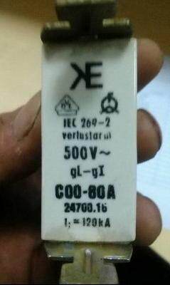 Fuse C00-80A 500V 120KA GL-GI 24700.16