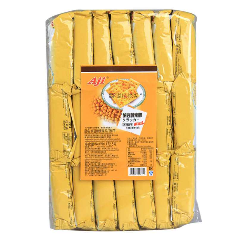 【苏宁易购】Aji 苏打饼干（纳豆酵素味）472.5g/袋