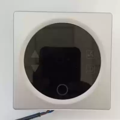 ACMELEC central air conditioning fan coil LCD thermostat control panel three-speed switch black back light round screen